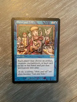 🔮 MTG: Show and Tell Urza's Saga Regular -Lightly played - Image 1