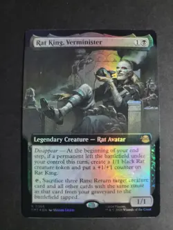 Rat King, Verminister (Extended Art Foil) Rare MTG Ninja Turtles - Image 1
