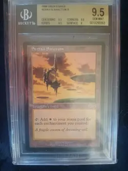 MTG URZA'S SAGA SERRA'S SANCTUM BGS 9.5 MAGIC THE GATHERING - Image 1