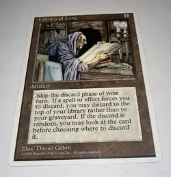 MTG * Library of Leng NM Unplayed Core Set 4th Edition Regular SellbyCyn - Image 1