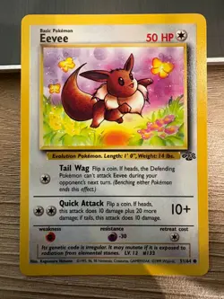 Eevee 51/64 - 1999 Jungle Unlimited WOTC - Pokemon Card (NM) - Image 1