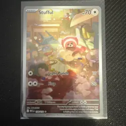 Pokemon TCG Stufful Illustration Rare Card 154/132 Mega Evolution - Image 1