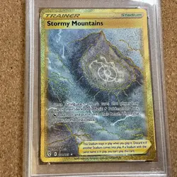 STORMY MOUNTAINS #232 POKEMON EVOLVING SKIES SECRET RARE TRAINER - PSA 9 MINT - Image 2