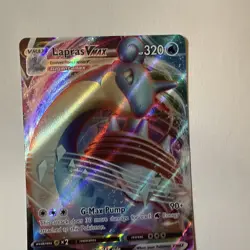 Pokemon TCG Lapras VMAX Holo Ultra Rare Card Sword & Shield Base Set 050/202 - Image 4