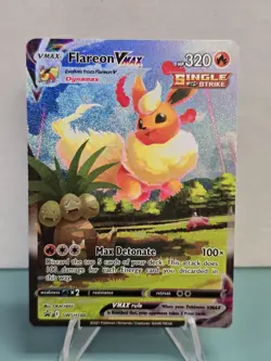Pokemon TCG Flareon VMAX SWSH180 Black Star Promo NM - Image 1