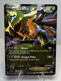 LP Giratina EX 92/124 Holofoil Dragons Exalted AUTHENTIC Pokemon Card - Image 1