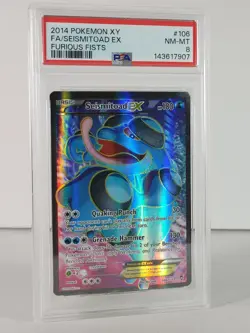 Seismitoad EX - Ultra Rare - XY Furious Fists - POKEMON 2014 - #106 - PSA 8 - Image 2