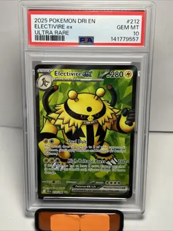 2025 Pokemon Dri EN-Destined Rivals Electivire EX Ultra Rare PSA 10 #212 - Image 1
