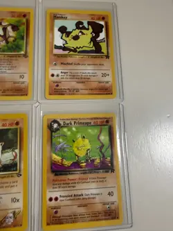 Pokemon 2 First Edition 6 Card Lot MANKEY PRIMAPE NM Rare WOTC Vintage Original - Image 4