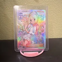 Pokemon TCG Lillie Full Art Ultra Rare Holo Trainer 151/156 SM Ultra Prism - Image 1