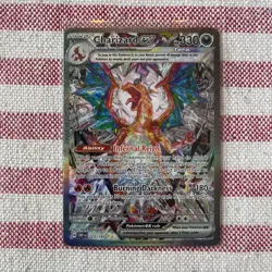 Pokemon Charizard ex 223/197 SV03 Obsidian Flames Special Illustration 330HP NM - Image 1
