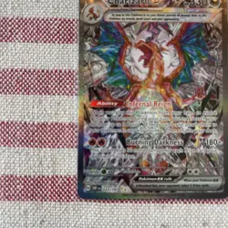 Pokemon Charizard ex 223/197 SV03 Obsidian Flames Special Illustration 330HP NM - Image 5