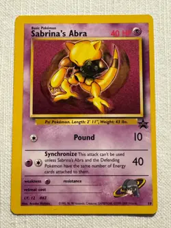 Pokemon TCG - Sabrina's Abra Black Star Promo Nr. 10 Limited Edition - Image 1
