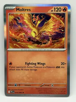 Pokemon TCG Moltres 014/094 Me02: Phantasmal Flames Holo Rare NM Card - Image 1