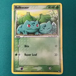 Bulbasaur #12/17 - Pokemon TCG - Pop Series 2 - MP (CREASED) - Image 3