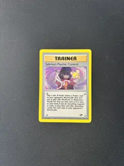 Pokemon Card Gym Challenge Sabrina's Psychic Control 121/132 WOTC - Image 3