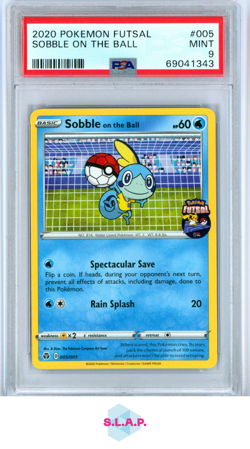 SOBBLE ON THE BALL POKEMON 005/005 2020 FUTSAL PROMO MINT ENGLISCH PSA 9 - Image 1