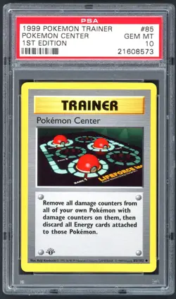 Pokemon Cards - PSA 10 1st Edition Pokemon Center 85/102 - Base Set Shadowless - Image 1