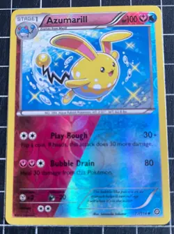 Azumarill 77/114 Reverse Holo Rare Pokemon Steam Siege 2016 NM - Image 2