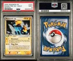 2005 Pokemon EX Deoxys Manectric ex holo 101/107 PSA 9 Mint - Image 3