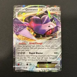 Genesect EX - 64/124 - Ultra Rare XY Fates Collide - Damaged - Pokemon Card TCG - Image 1