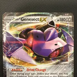 Genesect EX - 64/124 - Ultra Rare XY Fates Collide - Damaged - Pokemon Card TCG - Image 2