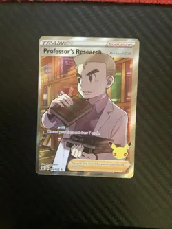 Pokemon TCG Professor's Research (Full Art) Celebrations 024/025 Ultra Rare NM - Image 1