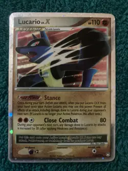 Pokemon Lucario LV. X Mysterious Treasures 122/123 LP - Image 1