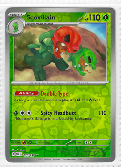 Scovillain Pokemon Card 025/197 Obsidian Flames - Image 1