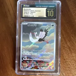 Pokemon Bombirdier Holo Art Rare 110 HP 089/078 Violet ex CGC 10 Japanese - Image 1