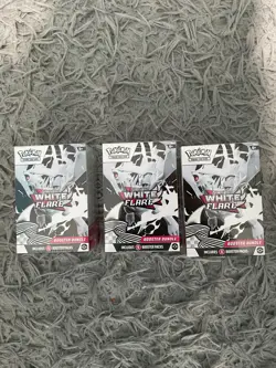 Pokemon TCG Scarlet and Violet 3x WHITE FLARE Booster Bundle NEW FACTORY SEALED - Image 1