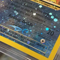 2001 Pokemon Southern Islands Marill Reverse Holo 11/18 SWIRL MP/HP - Image 3