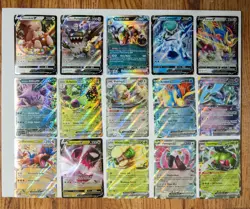 Pokemon Ex and V Card Lot 50 Cards. Rare and Double Rares only!!! - Image 1