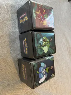 Pokemon Stacking Tins Q1 2025 9 Packs Surging Sparks Paradox Rift stellar crown - Image 2