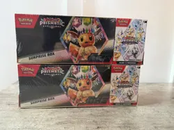 TWO (2) Pokemon TCG Prismatic Sam’s Club Suprise Box Booster Bundle - Image 1