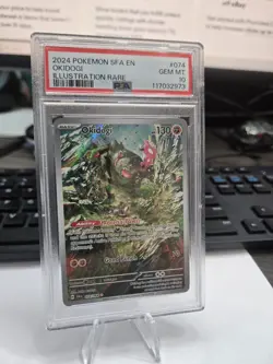 2024 POKEMON SFA EN-SHROUDED FABLE ILLUSTRATION RARE #074 OKIDOGI PSA 10 - Image 2