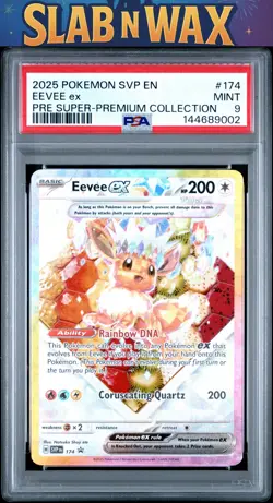 Pokemon 2025 Pokemon Svp En-Sv Black Star Promo Eevee Ex #174 PSA 9 - Image 1