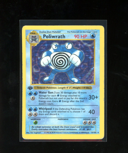 1999 Pokemon Game 1ST EDITION Base Set Poliwrath 13/102 Holo Foil Shadowless - Image 1