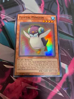 YUGIOH - FLUFFAL PENGUIN - SUPER RARE - FUEN - 1ST ED - NM - Image 1
