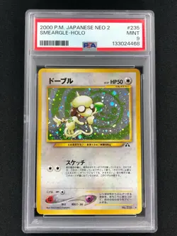 Pokemon 2000 Smeargle Holo No. 235 Neo 2 PSA 9 - Image 1