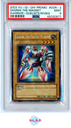GAMMA/MGNT.WARRIOR DUELISTS OF THE ROSES YU-GI-OH! PROMO 2003 003 PSA 9 - Image 1