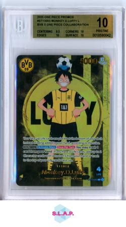 MONKEY.D.LUFFY ONE PIECE ST13-003 2025 BVBXONE PIECE COLLAB PRM EN BECKETT 10 - Image 1