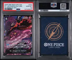 2025 ONE PIECE CARRYING ON HIS WILL ALT ART #083 ST. JAYGARCIA SATURN PSA 10 - Image 3