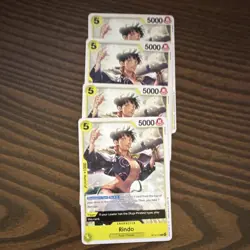 Bandai One Piece Card Game Rindo OP05-118 x4 Character Regular English - Image 1