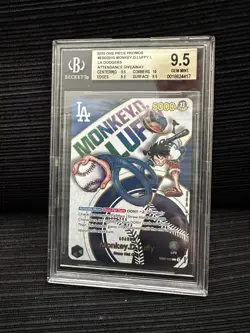 MONKEY D LUFFY BGS 9.5 2025 ONE PIECE OPG PROMO LA DODGERS LIMITED - Image 1