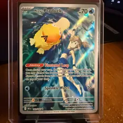 Misty's Psyduck Holo Illustration Rare Card 193/182 Sv10: Destined Rivals - Image 1