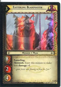 Lord Of The Rings Foil CCG Card RotK 7.C142 Easterling Blademaster - Image 1