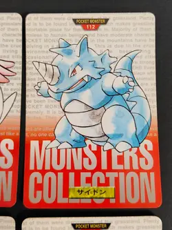 Pokemon card Bandai Carddass 1996 Chansey Rhydon Kangaskhan lot Japanese eb223 - Image 2