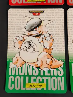 Pokemon card Bandai Carddass 1996 Chansey Rhydon Kangaskhan lot Japanese eb223 - Image 5