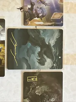 Final Fantasy Magic The Gathering Gold Stamped Art Card Lot 4 NM Cards All Diff - Image 3